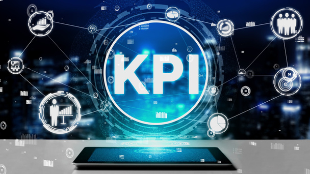 KPI Indicador de rendimiento clave para el negocio conceptual - Foto, Imagen