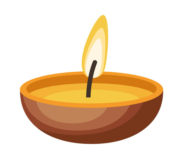 celebration candle decoration - Vector, imagen