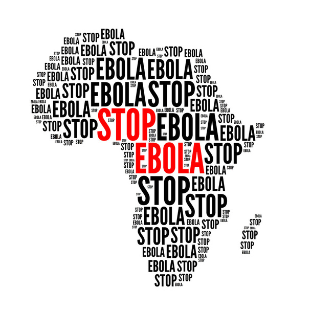 Stop ebola red and black - Photo, Image