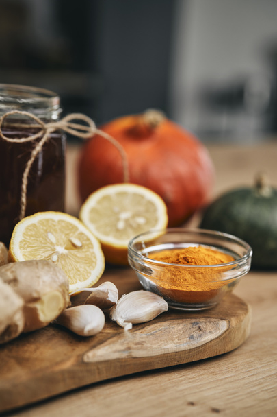 Ingredientes naturais para imunidade outono - Foto, Imagem