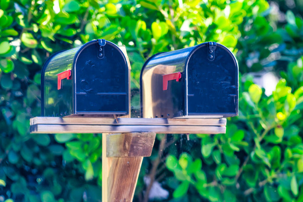 Güzel bir yol boyunca posta kutuları - Fotoğraf, Görsel