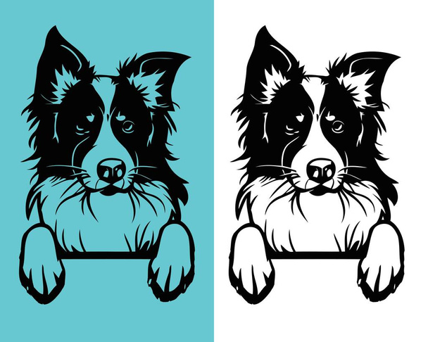 Ohraničení kolie pes vektor Design | Upravitelný soubor  - Vektor, obrázek