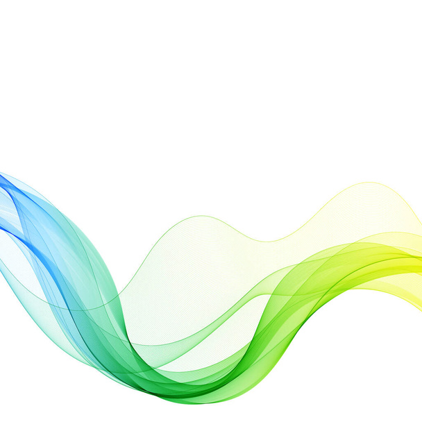 барвиста абстрактна хвиля. жовті і зелені лінії. фон
 - Вектор, зображення