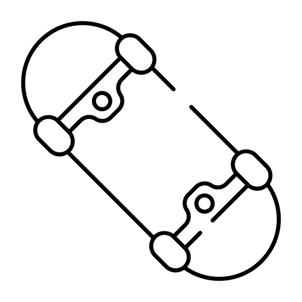 Un icono de diseño de monopatín - Vector, Imagen