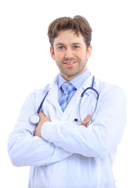 Portrait of smiling mature doctor - Photo, Image