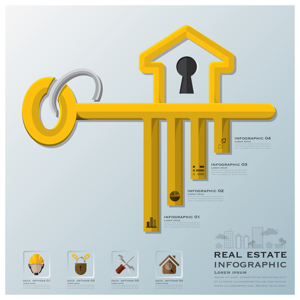 Real Estate And Business Infographic - Wektor, obraz
