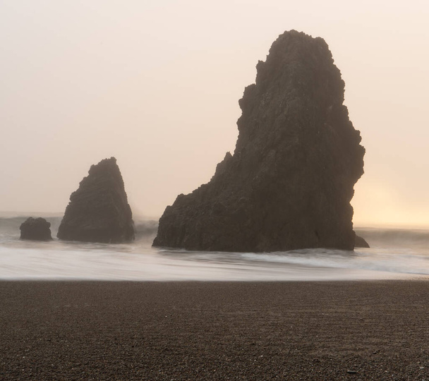 Rodeo Beach in San Francisco, Bay Area, sunrise, summer weather - Photo, Image