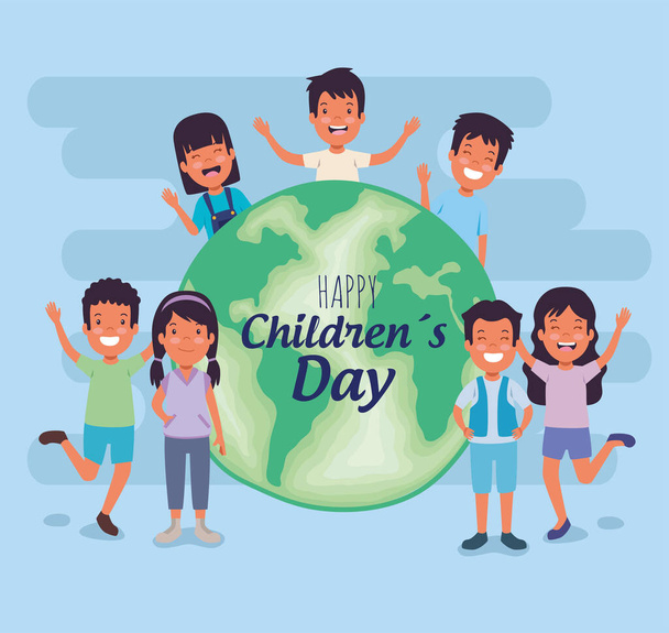Çocuklar Günü Kutlaması - Vektör, Görsel