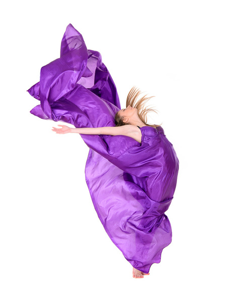 girl dancer in flying dress - Foto, Bild