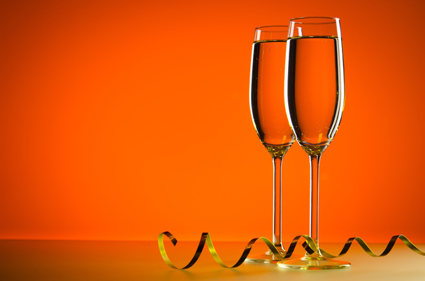 glasses of champagne - Фото, изображение