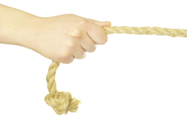 Hand and rope - Фото, зображення