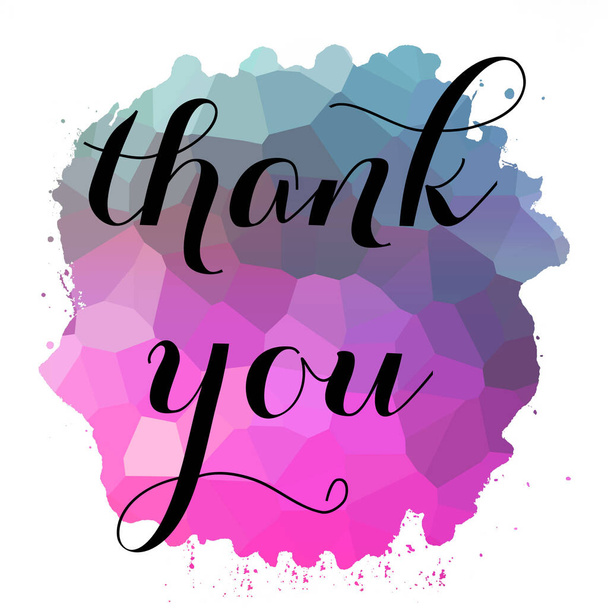 thank you text on abstract colorful background - Fotoğraf, Görsel