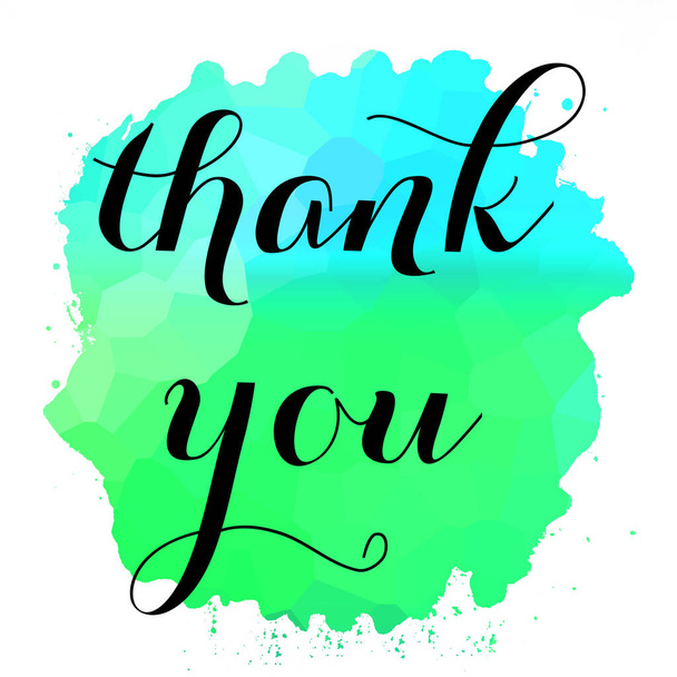 thank you text on abstract colorful background - Foto, Imagem
