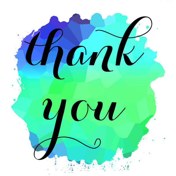 thank you text on abstract colorful background - Φωτογραφία, εικόνα