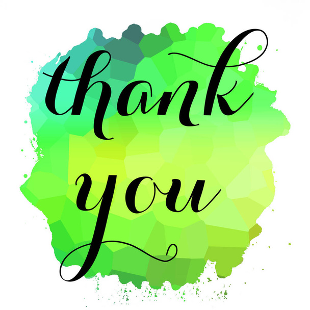thank you text on abstract colorful background - Foto, immagini