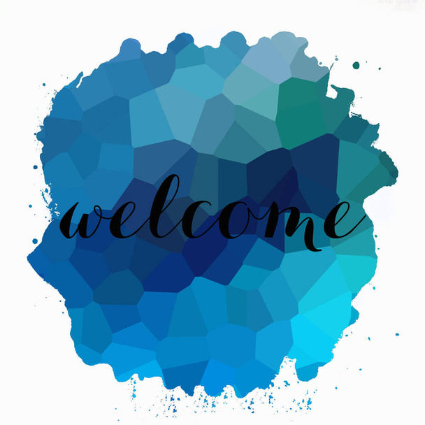 welcome text on abstract colorful background - Fotografie, Obrázek