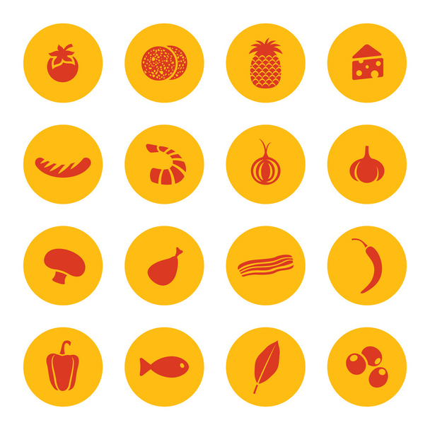 Food icons - Διάνυσμα, εικόνα