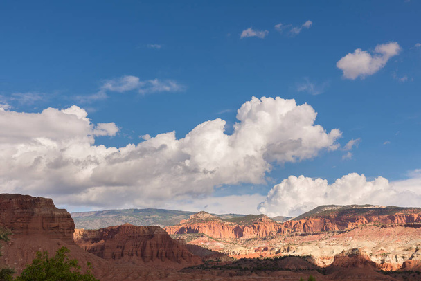 on the road Scenic Byway in Capitol Reef National Park in United States of America - Photo, Image