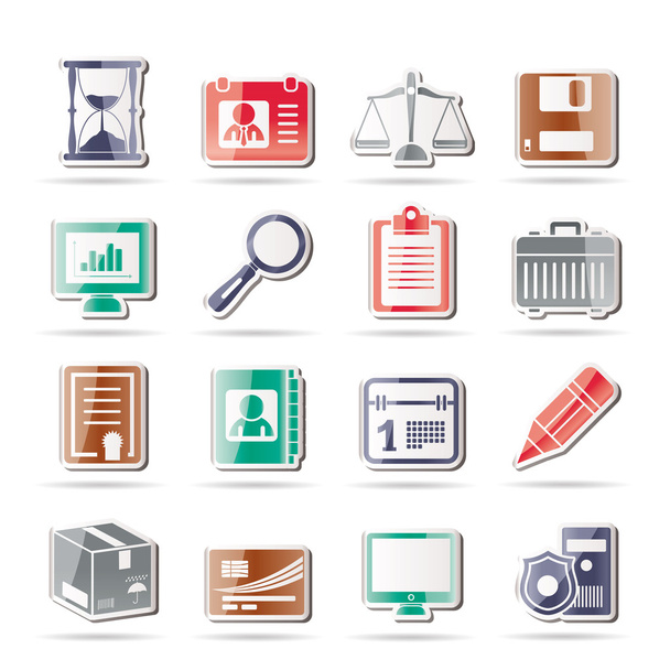 Business and office Icons - ベクター画像