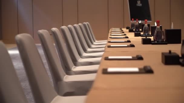 salão de negócios com uma mesa - Filmagem, Vídeo