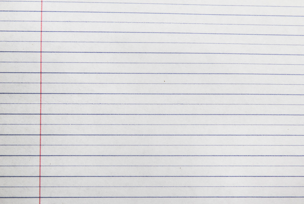 Una página arrancada del cuaderno aislado en blanco
  - Foto, imagen
