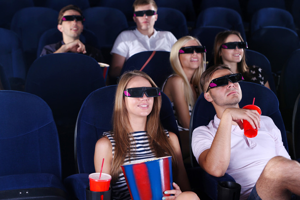 People watching movie in cinema - Fotografie, Obrázek