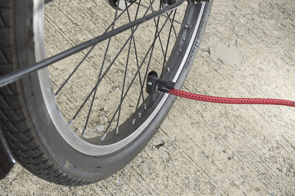 Inflating used bicycle wheel - Photo, Image