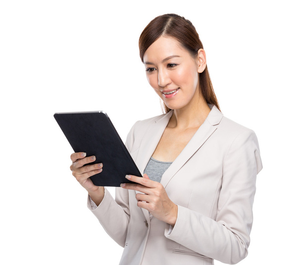 Asian businesswoman use digital tablet - Photo, Image