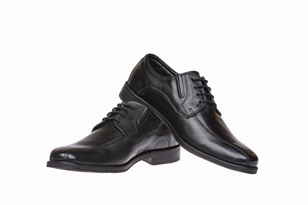 Black evening leather men's shoes for business - Photo, Image