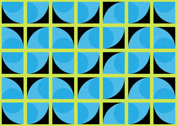 Abstrakcyjny kolorowy geometryczny wzór wektor sztuka ilustracja - Wektor, obraz