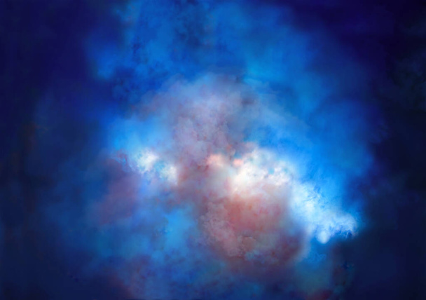 Fondo de abstracción de humo azul y rosa - Foto, imagen