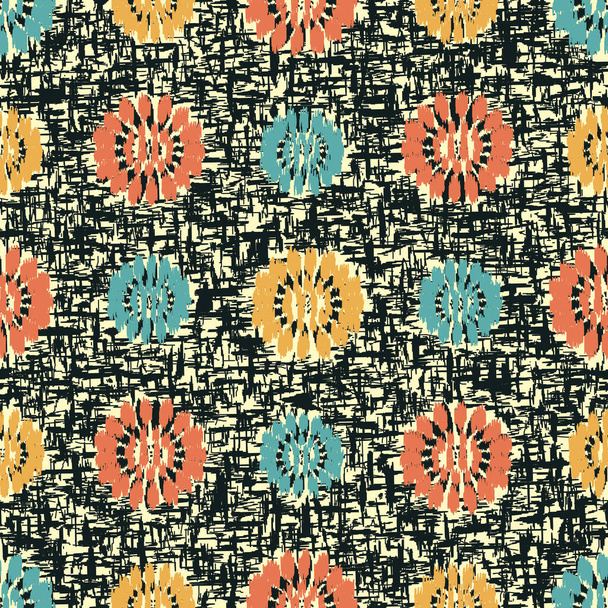 Seamless abstract pattern with floral ornament - Vektor, kép