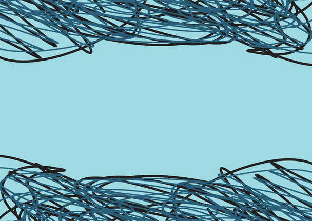 糸のパターンが絡んだ抽象的な背景 - ベクター画像