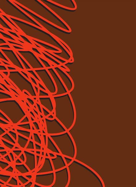 Abstraktní pozadí se spletitým vzorem vláken - Vektor, obrázek