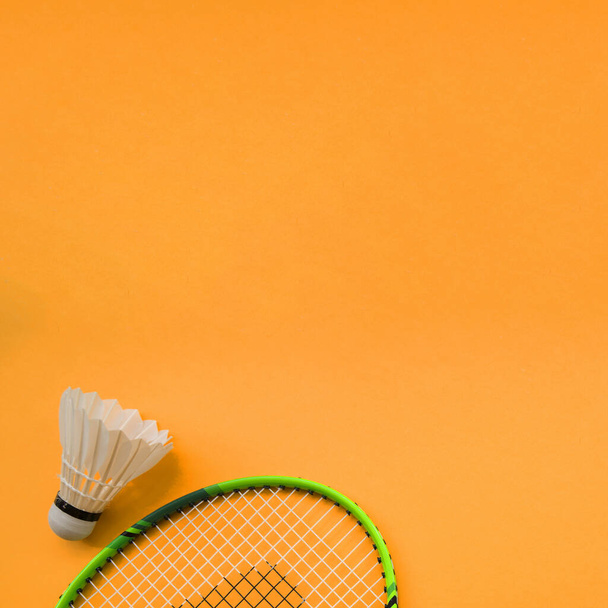 composition sportive avec des éléments de badminton2. Haute qualité beau concept photo - Photo, image