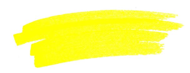 mettre en évidence stylo pinceau jaune pour marqueur, surligneur pinceau marquage pour titre, gribouiller trait de stylo mis en évidence - Photo, image