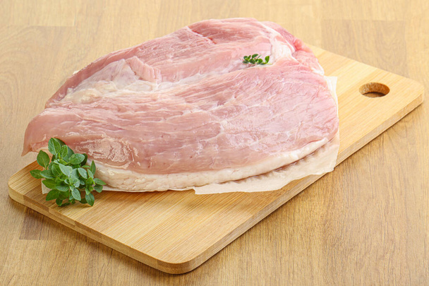 Piece of the raw pork meat for cooking - Photo, Image
