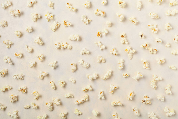 Background made of chips, prays and/or popcorn. Top view. - Foto, imagen