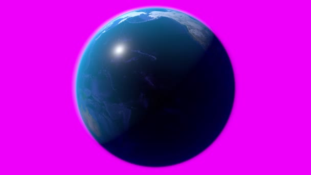 Вращающаяся Земля изолирована от фона. Элементы этого изображения предоставлены НАСА. 3D 4k анимация (3840 x 2160 px). - Кадры, видео