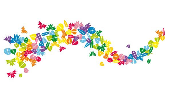 Colorful leaves - Vector, Image