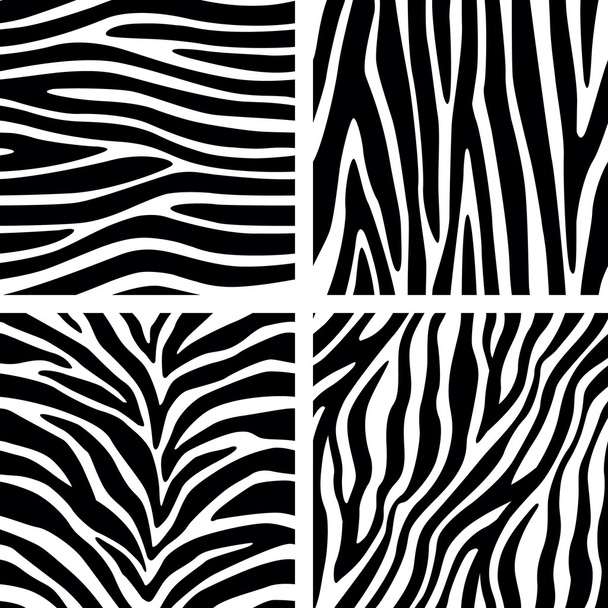 Zebra Stripes Set Padrão sem costura
 - Vetor, Imagem