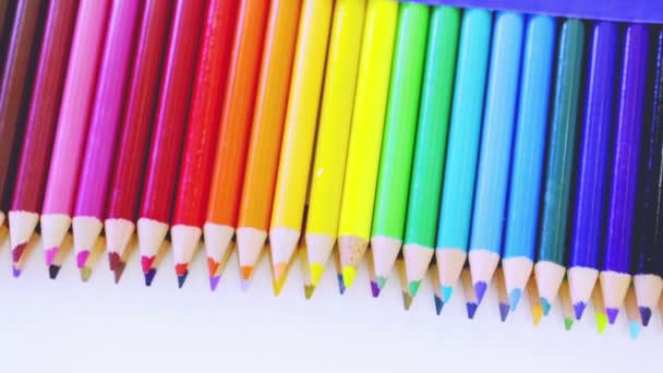Color pencils for school - Footage, Video