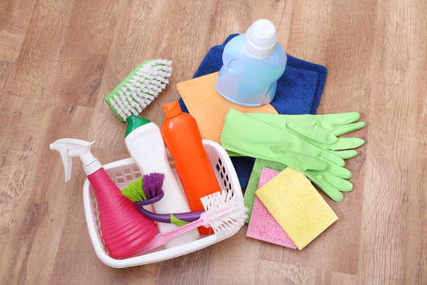 Collection of cleaning products and tools  - Photo, Image