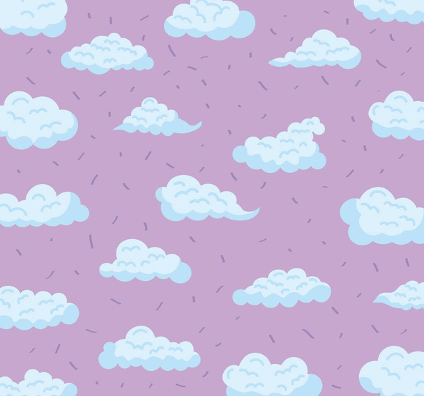 雲の空のパターン - ベクター画像
