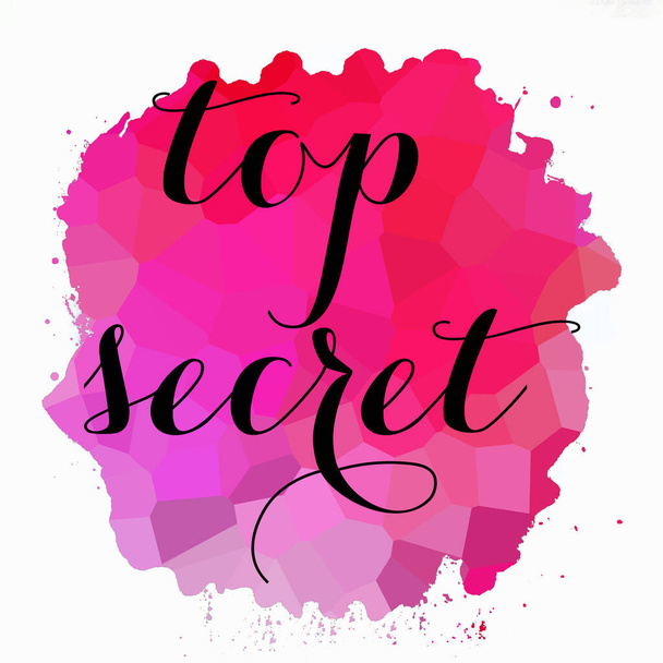top secret text on abstract colorful background - Фото, зображення