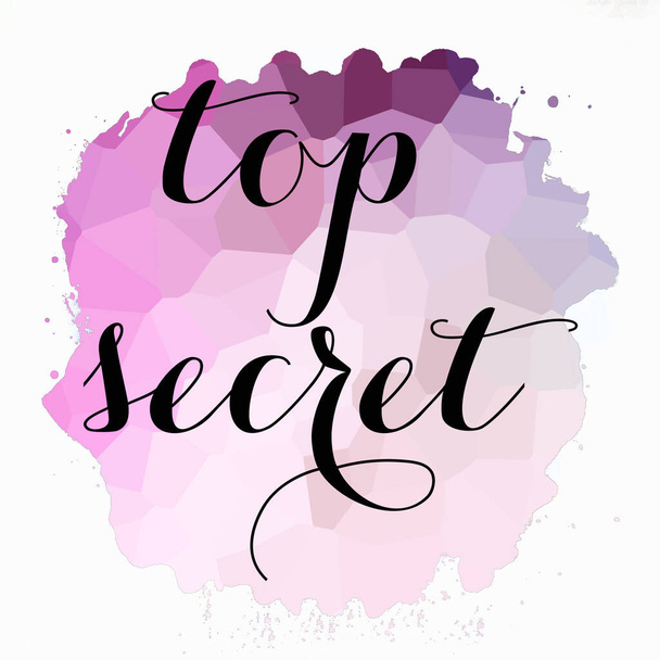 top secret text on abstract colorful background - Photo, Image