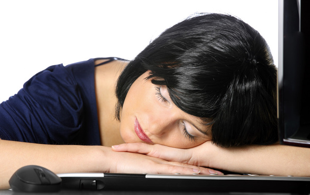 Спящая деловая женщина
 - Фото, изображение