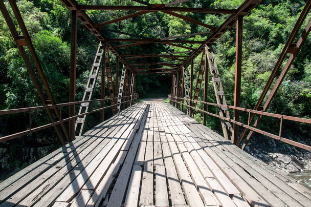 Raposo Bridge in the interior of the city of Gramado , Brazil - Photo, Image