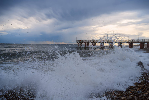 Wet and windy weather - Stock Image - C002/4250 - Science Photo Library