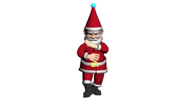 Boże Narodzenie Santa Claus Dancing.Santa Claus Boże Narodzenie animacji 3D. Mikołaj tańczy. Animacja bożonarodzeniowa. Animowany Święty Mikołaj. Wesołych Świąt. Wesołych Świąt animacji. - Materiał filmowy, wideo